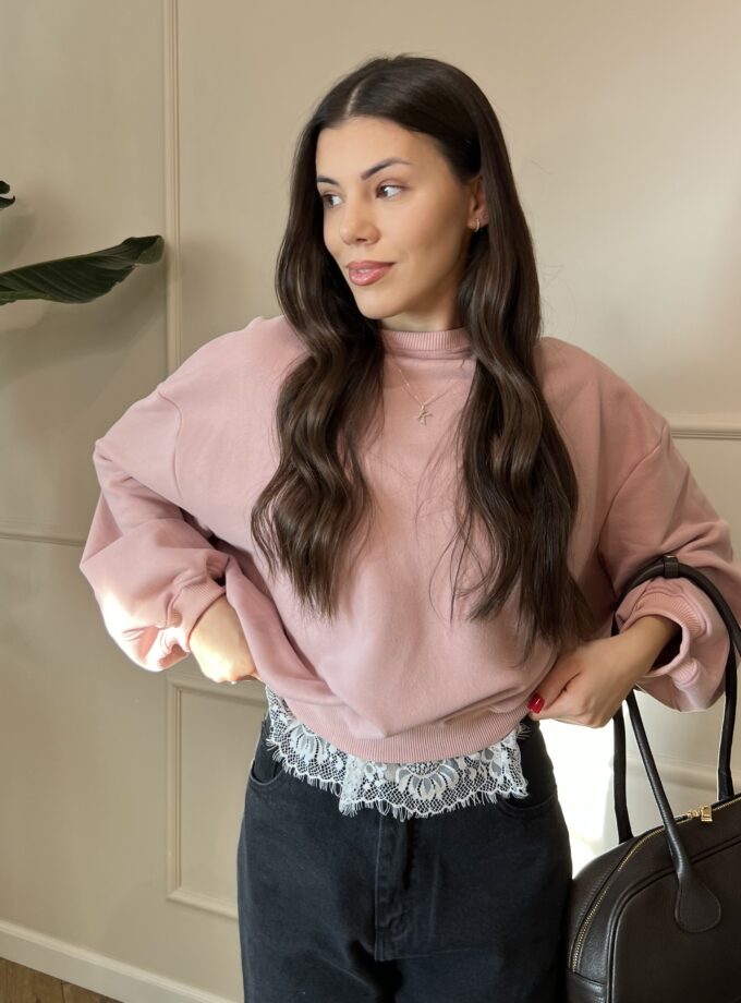 Bluza Mia pudrowy róż